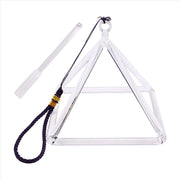 6inch Quartz Crystal Singing Bowl Sound Therapy Pyramid Yoga Meditation Transparent Bowl Percussion Instruments,Transparent In Australia - Darrahopens