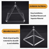 6inch Quartz Crystal Singing Bowl Sound Therapy Pyramid Yoga Meditation Transparent Bowl Percussion Instruments,Transparent In Australia - Darrahopens