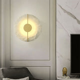 Modern Marble Wall Lamp  Living Room Gold Copper Home Indoor Decoration LED Bedroom,An art bedroom bedside light,As shown