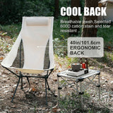 Portable Folding Recliner Outdoor Moon Chair with Pillow Outdoor Fishing Chair Moon Chair Recliner Outdoor Folding Chair,1 x Camping Chair,As Shown In Australia - Darrahopens