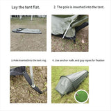 Outdoor Equipment Wild Camping Sleeping Bag Tent Single Person Hiking Camping Backpacking Tent Waterproof,B,1 x Backpacking Tent,Yellow In Australia - Darrahopens