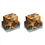 Wood Coasters Set with Epoxy Resin - Modern Coasters with Holder for Drinks, Includes 12 Coasters and Holder,12 x coasters 2 x storage box,As Shown In Australia - Darrahopens