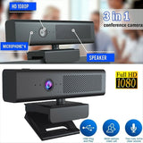1080P USB Webcam Computer Camera with HiFi Speaker Microphone Computer Camera Video Conference Camera for PC Laptop In Australia - Darrahopens