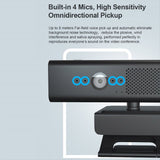 1080P USB Webcam Computer Camera with HiFi Speaker Microphone Computer Camera Video Conference Camera for PC Laptop