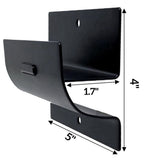 Garage Organization 8-Pack Stainless Steel Wall-Mount Ladder Hangers for Ladders and Wheelbarrows