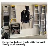 Garage Organization 8-Pack Stainless Steel Wall-Mount Ladder Hangers for Ladders and Wheelbarrows