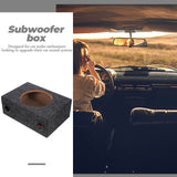 8 Inch Sealed Carpeted Subwoofer Enclosure Box Made with Wood and ABS for Car Audio