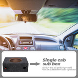 8 Inch Sealed Carpeted Subwoofer Enclosure Box Made with Wood and ABS for Car Audio