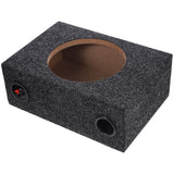 8 Inch Sealed Carpeted Subwoofer Enclosure Box Made with Wood and ABS for Car Audio