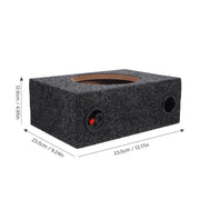 8 Inch Sealed Carpeted Subwoofer Enclosure Box Made with Wood and ABS for Car Audio