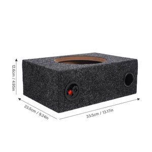 8 Inch Sealed Carpeted Subwoofer Enclosure Box Made with Wood and ABS for Car Audio