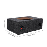 8 Inch Sealed Carpeted Subwoofer Enclosure Box Made with Wood and ABS for Car Audio