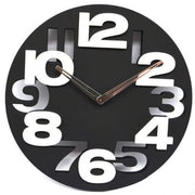 Modern Minimalist Black Wall Clock, Silent Non-Ticking, Hard Plastic, Contemporary Home Decor, 1 Piece In Australia - Darrahopens