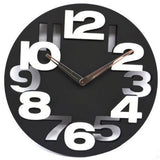 Modern Minimalist Black Wall Clock, Silent Non-Ticking, Hard Plastic, Contemporary Home Decor, 1 Piece In Australia - Darrahopens