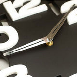 Modern Minimalist Black Wall Clock, Silent Non-Ticking, Hard Plastic, Contemporary Home Decor, 1 Piece