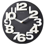 Modern Minimalist Black Wall Clock, Silent Non-Ticking, Hard Plastic, Contemporary Home Decor, 1 Piece