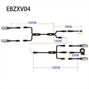 Electric Bicycle Turn Signal V04 12V Waterproof Cable LED Flashing Conversion Kits