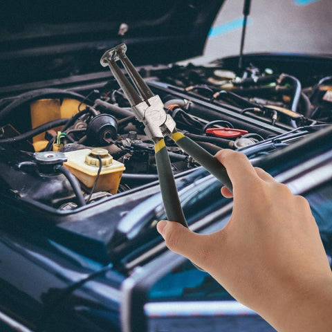 1Set Piston Ring Compressor Kit Manual Adjustable Pliers for Car Engine Repair