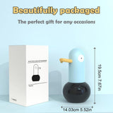 Automatic Touchless Soap Dispenser, Rechargeable Foaming Soap Dispenser, Touch Free Foam Sanitizer Soap Dispenser for Kitchen, Bathroom, Restaurant, Office, 5.52x7.67