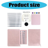 12Pcs Tunisian Crochet Hook with Cable 3.0mm-10mm Interchangeable Tunisian Knitting Needle for Beginner Knitting Crochet