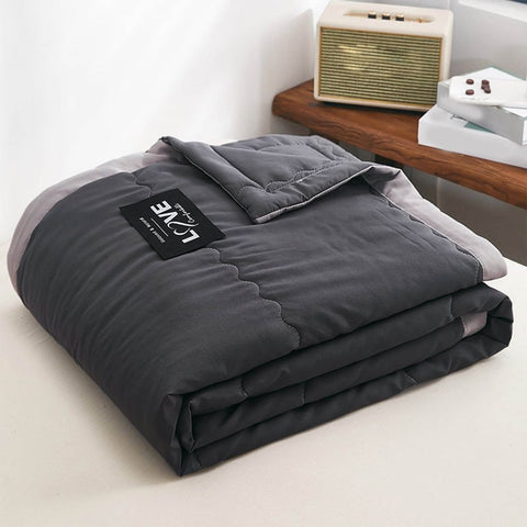 Cooling Comforters King Size, Grey Cooling Blanket for Hot Sleepers, Double-Sided Cool Tech King Comforter, Breathable Lightweight Duvet Insert, 78.74x90.55 In Australia - Darrahopens