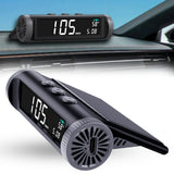 Car Wireless Headup Display Solar GPS Digital Speedometer with LCD Screen Overspeed Alarm KMH/MPH Time/Altitude/Temperature/Speed Display In Australia - Darrahopens