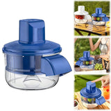 2 in 1 Automatic Peeling Machine,Electric Potato Peeler,Grape & Garlic Peeler Machine Rechargeable Wireless Fruit & Veggie Peeler for Home Kitchen,Blue,11.1x11.5 In Australia - Darrahopens
