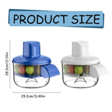 2 in 1 Automatic Peeling Machine,Electric Potato Peeler,Grape & Garlic Peeler Machine Rechargeable Wireless Fruit & Veggie Peeler for Home Kitchen,Blue,11.1x11.5 In Australia - Darrahopens