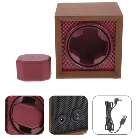 Automatic ABS Watch Winder for Men, Compact 13.5 x 13 cm, Scratch-Resistant, Smooth Rotation, 1 Set Design In Australia - Darrahopens