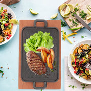 Cast Iron Griddle for Kitchen Cooking, Non-Stick , Even Heating, Assorted Colors, Ideal for Stovetop and Grill In Australia - Darrahopens