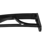 Sturdy Aluminum Awning Bracket in Black for Patio Door Canopy and Window Shade Support