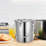 Stainless Steel Sealed Bucket Silver with Handle for Storage In Australia - Darrahopens