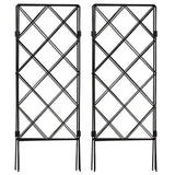 Durable Iron Garden Trellis Black Climbing Stand for Plants 2Pcs In Australia - Darrahopens