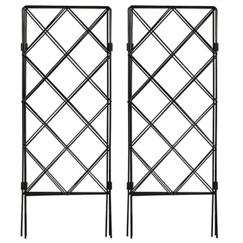 Durable Iron Garden Trellis Black Climbing Stand for Plants 2Pcs In Australia - Darrahopens