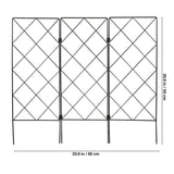 Durable Iron Garden Trellis Black Climbing Stand for Plants 2Pcs In Australia - Darrahopens