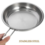 1Set Lightweight Stainless Steel Kitchen Pot Set Includes Frying Pan and Stock Pot