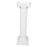 Sturdy Plastic Roman Pillar Vase White for Wedding Decoration