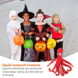1Set Squid Role Play Costume Red Polyester Cosplay for Stage Performance In Australia - Darrahopens
