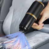 Handheld Vacuum Cleaner 15000PA Car Vacuum, 6 in 1 Portable Cordless Vacuum Cleaner Set, Hair Dryer and Vacuum Cleaner Combo USB Rechargeable. 2 Pack,Black In Australia - Darrahopens