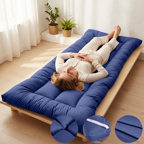 Thickened Soft Fiber Mattress, Washable Brushed Finished, Padded Tatami Mattress for Student Dormitories, Skin-Friendly Comfortable Sleep Pad - 90x200cm In Australia - Darrahopens