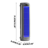 2024 New Constant Wind Tower Fan Vaneless Kitchen Irrigation Fan Turbine High Wind Silent Office Desktop Fan 2000mA