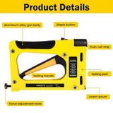 Nail Stapler for Woodworking Furniture Heavy Duty Construction Picture Frame Staple Metal Hand Tool Nailing Equipment In Australia - Darrahopens