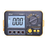 Manual Digital Insulation Resistance Tester with 10A Test Leads Large LCD Display