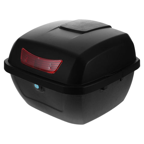 Large Capacity Motorcycle Top Box Black Storage Trunk Luggage Carrier Case for Secure Riding Storage In Australia - Darrahopens