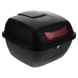 Large Capacity Motorcycle Top Box Black Storage Trunk Luggage Carrier Case for Secure Riding Storage
