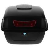 Large Capacity Motorcycle Top Box Black Storage Trunk Luggage Carrier Case for Secure Riding Storage