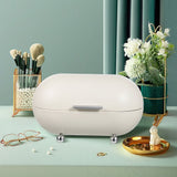 White Metal Bread Box Premium Iron Kitchen Storage Container Organizer for Bread and Food Supplies In Australia - Darrahopens