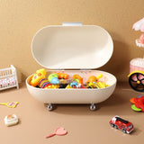 White Metal Bread Box Premium Iron Kitchen Storage Container Organizer for Bread and Food Supplies In Australia - Darrahopens