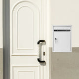 White Lockable Wall Mount Letter Box for Donation Suggestion and Ballot Collection