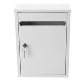 White Lockable Wall Mount Letter Box for Donation Suggestion and Ballot Collection